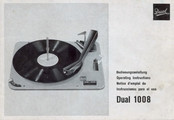Dual 1008 Operating Instructions Manual