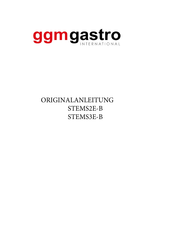 GGM gastro STEMS3E-B Translation Of The Original Instruction