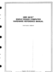 Intel iSBC 88/25 Hardware Reference Manual