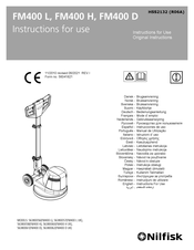 Nilfisk-Advance FM400 L Instructions For Use Manual