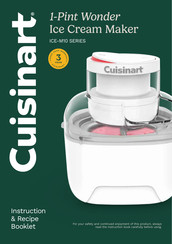 Cuisinart ICE-M10 Series Instruction/Recipe Booklet