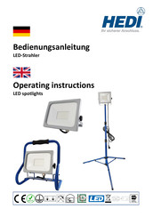 HEDI HS30LED Operating Instructions Manual