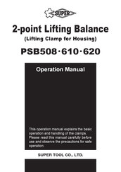 Super PSB508 Operation Manual