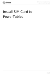 FieldBee PowerTablet Installation