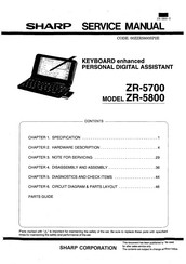 Sharp Zaurus ZR-5700 Service Manual