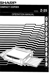 Sharp Z-25 Operation Manual