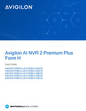 Motorola Avigilon AINVR2-PRM-PLUS-FORM-H-360TB User Manual