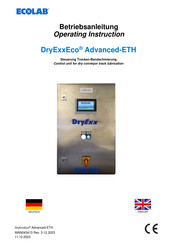 Ecolab DryExxEco Advanced-ETH Operating	 Instruction