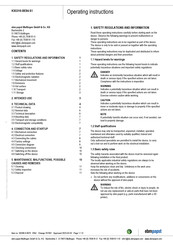 ebm-papst K3G310-BE84-S1 Operating Instructions Manual