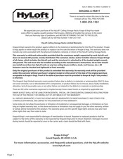 Knape & Vogt HyLoft 80843-10 Assembly Instructions Manual
