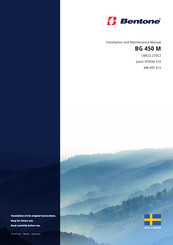 Bentone BG 450 M Installation And Maintenance Manual