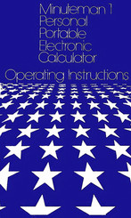 Commodore Minuleman 1 Operating Instructions Manual