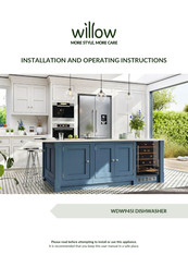 Willow WDW945I Installation And Operating Instructions Manual