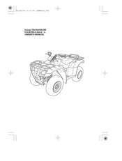 Honda TRX350TM Rancher Owner's Manual