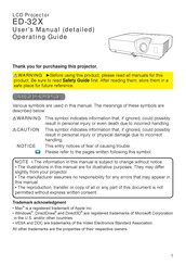 Hitachi ED-32X User Manual