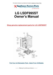 LG LDF9932WW Service Manual