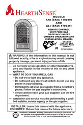 Bluegrass Living HearthSense ANI Instruction Manual