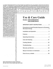 Maytag UMC5200BAW - Whirlpool - 2.0cf Countertop Microw Use & Care Manual