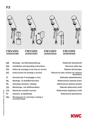 KWC 2030039459 Installation And Operating Instructions Manual