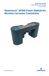 Emerson Rosemount BP20E Quick Start Manual