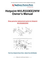 Hotpoint NVLR333EE2WW Owner's Manual