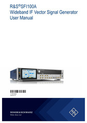 Rohde & Schwarz 1444.4001.02 User Manual
