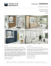 Vanico Maronyx ESSENTIA Frame Installation Manual