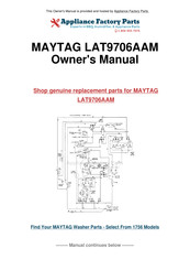 Maytag W-8 User Manual