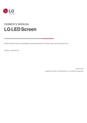 LG LSGA026-CK Owner's Manual