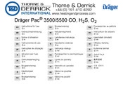 Dräger Pac 3500 H2S Instructions For Use Manual