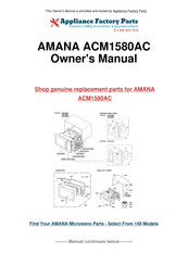 Maytag ACM1580AC Owner's Manual