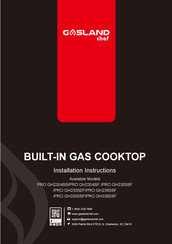 GASLAND Chef PRO GH2305SF Installation Instructions Manual