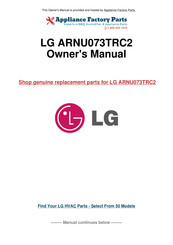 LG ARNU073TRC2 Installation Manual