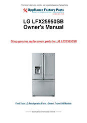 LG LFX25950SB User Manual