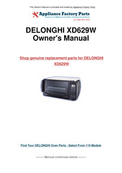 DeLonghi XD629W Instructions For Use Manual