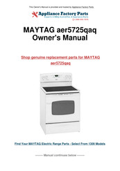 Maytag aer5725qaq Installation Manual