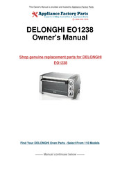 Delonghi EO1238 Owner's Manual