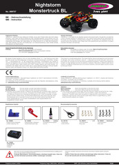 Jamara Nightstorm Monstertruck BL 059737 Instruction Manual
