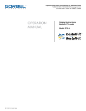 GORBEL Restuff-it DTA-L Operation Manual