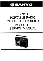 Sanyo M9800TU Service Manual