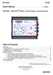 Satron Instruments Si-Tool e User Manual