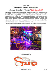 Swinks Creature From The Black Lagoon Snackbar v3 Kustom Assembly Instructions Manual