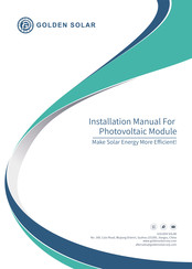 Golden Solar JGDN132 Series Installation Manual