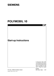 Siemens Polymobil 10 Start-Up Instructions