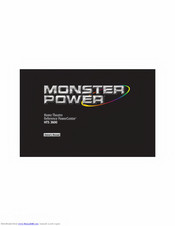 Monster Power HTS 3600 Owner's Manual