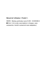 Worx H3 WX390.1 Original Instructions Manual