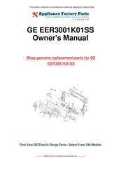 GE EER3001K01SS Owner's Manual