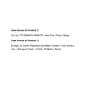Suncast GHW1732 Owner's Manual