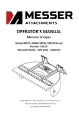 MESSER MS120 Operator's Manual