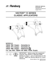 Ransburg VECTOR R Series Service Manual